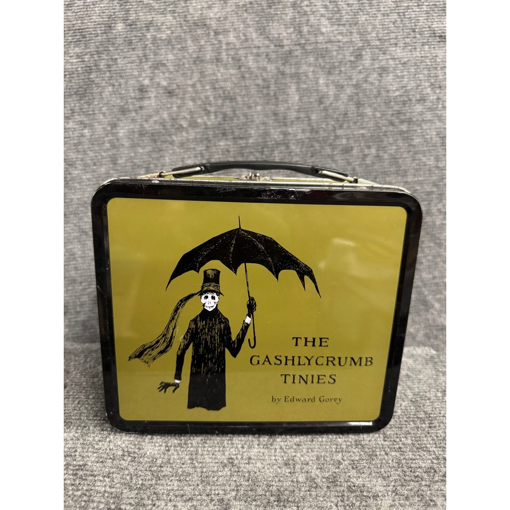 Edward Gorey The Gashlycrumb Tinies Metal Lunch Box 2002 Dragonfly Collectible